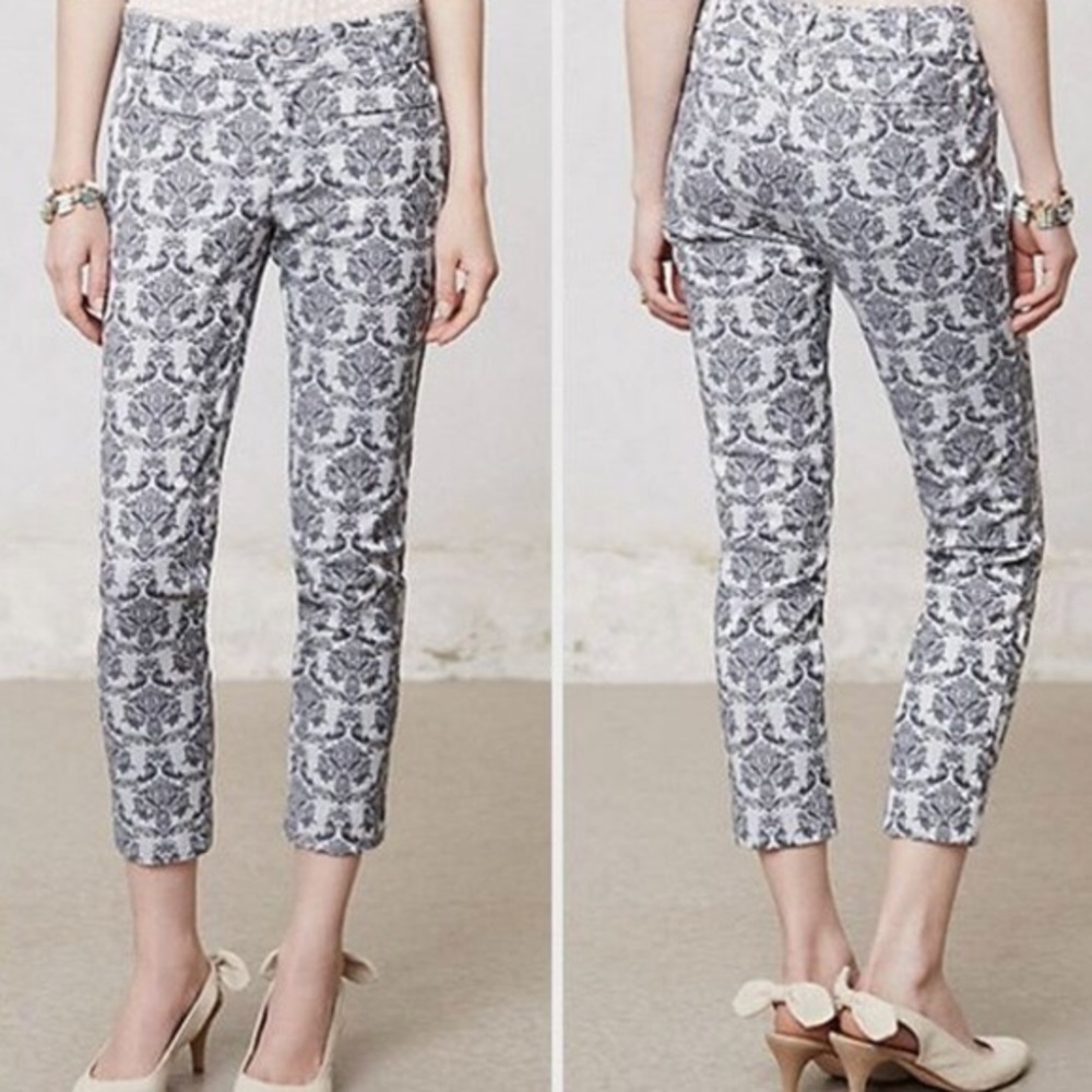 Lace brocade Cartonnier Charlie ankle pants